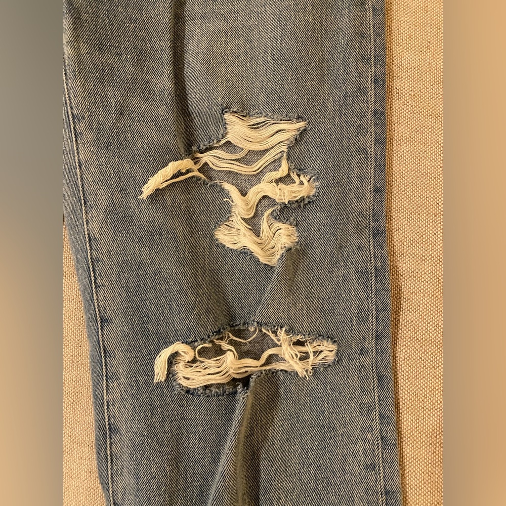 MADEWELL Baggy Straight Jeans in Earlhurst Wash: Ripped Edition nd550 - Picture 8 of 11